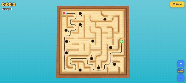 Classic on wood: numbered holes and the painted guide line