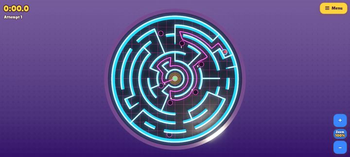 A true circular labyrinth with the Neon surface